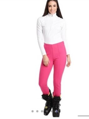 Bogner Hot Pink Tight Fitted Stirrup Ski Pants